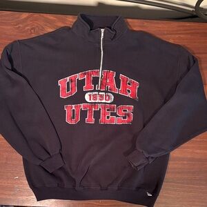 Utah Utes Russell 1/4 zip sweatshirt XL